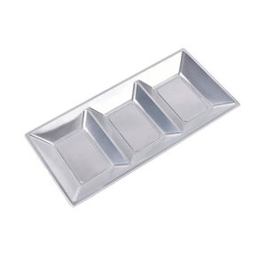 Three Lattices Aluminum Coating Disposable Plate