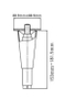 Zamak Kitchen Legs