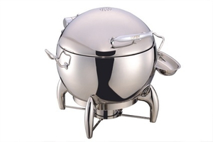 Round Chafing Dish with Glass Lid