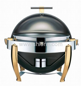 China Round Roll Top Chafing Dish